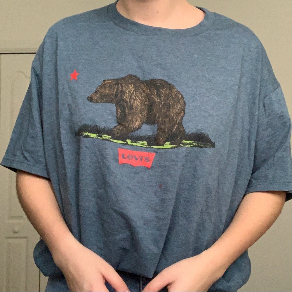 Levi Strauss Graphic Novelty Bear Logo Tee